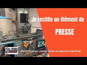 Flat grinding of a press element!
