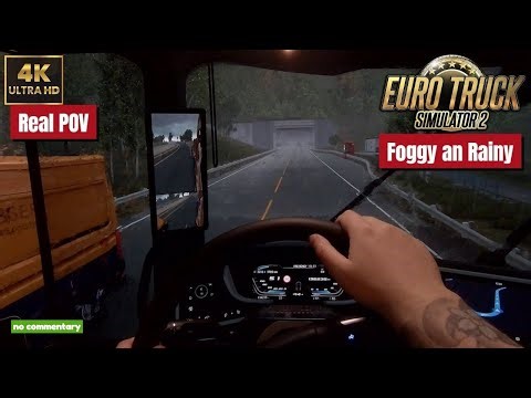 Rainy & Foggy Day in Norway | Relaxing 4K Driving POV (No Commentary)