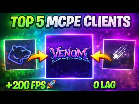 TOP 5 Best Clients For MCPE 1.21+ 🔥 || Top 5 Insane Client 🔥|| work in MCPE/BEDROCK 1.21+ 🔥