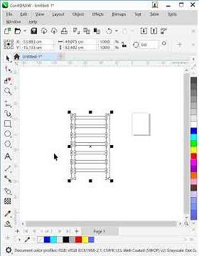 Hướng dẫn CorelDraw thiết kế hình chiếc thang bằng công cụ Blend trong corel