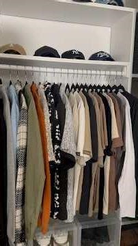 Since y'all asked! Quick closet tour. Simple setup that makes getting dressed easy #menswear #inspo