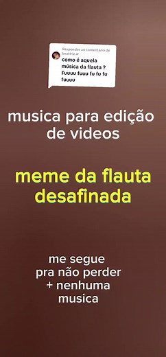 Respondendo a @beattriz.w musica para editar vídeos, áudio engraçado, meme da flauta desafinada, musica flauta Titanic, musica desafinado titanic