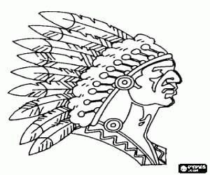 War paints in the face coloring page printable game