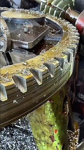Amazing Helical Gear Machining! Precision Cutting of Giant Gears in Action ⚙️🔥