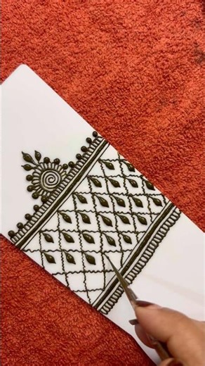 Easy Mehndi Design for Beginners BasicMehndiPracticeStepbyStep | Simple Mehndi Border Design#shorts
