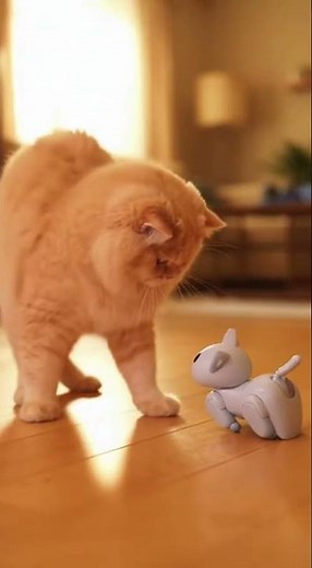 Real Cat vs. Robot Kitten Showdown: Who Wins?