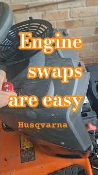 Replace Ride On Mower Engine #engineswap #husqvarna