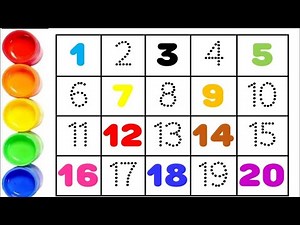 Count to 1-25 numbers| Learn Counting | Number Song 1 to 25 | One To Twenty Five Maths Lesson