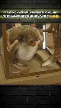 WHEN THE MAGIC MONKEY GROWS, GOLDEN RAIN COMES WITH DISASTER?! 🙉😲🪙 | Esterviona #shorts #story