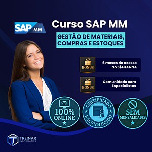 Curso SAP MM - Gestão de Materiais, Compras e Estoque - Treinar Informática | Hotmart