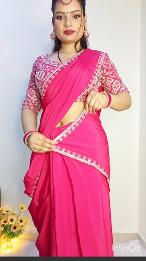 Retro Mermaid Style Saree Draping 💕 #sareedraping #saree #beautynstyle #instagram | Beauty n Style