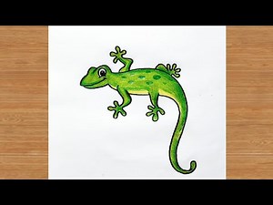 How To Draw A Lizard 🦎 Easy | Step By Step Drawing Tutorial | Art Tutorial | Art Is My Soul🤗
