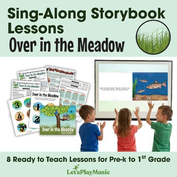 Preschool Music Lesson Plan, Over in the Meadow Storybook Activity, Music and Mo