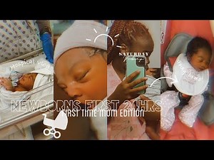 Newborns First 24hrs! As FIRST TIME parents +Bringing baby home | Hospital vlog