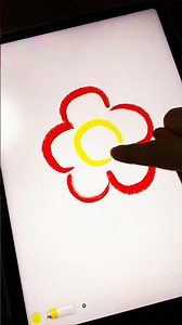 I tried drawing a flower.