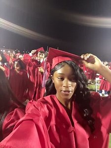 This group gathered to celebrate, tossing their graduation caps into the air. As this person recorded the moment, an unexpected mishap occurred—someone mistakenly swung their diploma instead of their cap, hitting them. They clutched their head, laughing at the surprise, turning the moment into a lasting memory. | Jukin Copyright Management