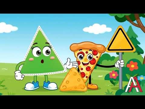 Urdu 3+ Kids Learning 2D Shape: Triangle | Fun Geometry for Children | For Students