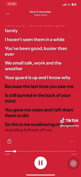 Taylor Swift: Back To December Lyrics Explained