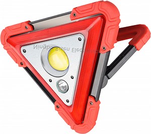 [Hot Item] Flashing Red LED White COB Emergency LED Warning Triangle Light