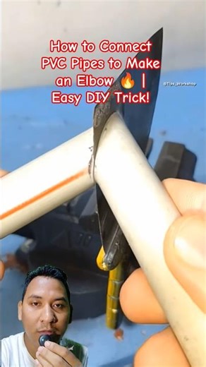 How to Connect PVC Pipes to Make an Elbow 🔥 | Easy DIY Trick! #Shorts #DIY #PVC #Plumbing #LifeHack