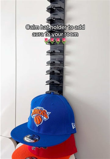 Floating hat rack 🔥#hatrack #hat #hatrackstorage #hanger #baseballcaps #hats #cap #holder #organizer #fyp #tiktokshop #display #multilayer