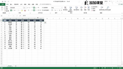 第04课Excel基础操作-文件选项卡的设置