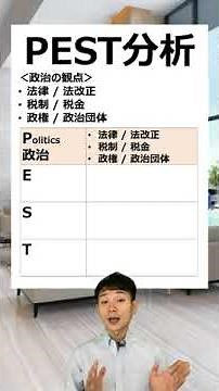 PEST分析（政治、経済、社会、技術）