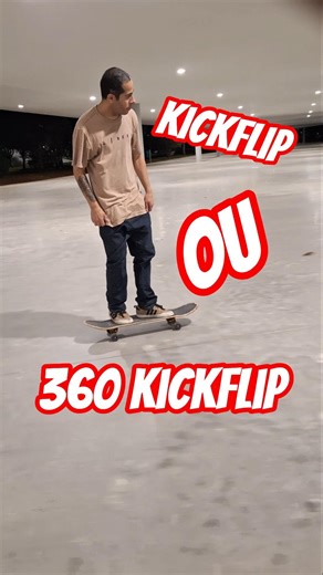 é kickflip ou 360 kickflip?! #skateboarding