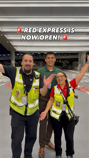 Red Express is now OPEN and ready for YOU! 🥳 Overnight, the TPA team opened this brand-new curbside. If you’re flying with a Red Side airline and don’t have checked baggage, Red Express is your ticket to an even easier TPA experience! 🙌✈️ | Tampa International Airport
