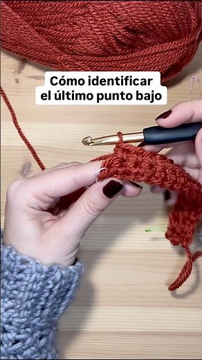 Cómo identificar el último punto bajo de crochet 🧶