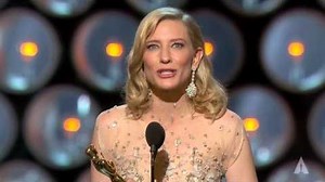 Cate Blanchett winning Best Actress for "Blue Jasmine"