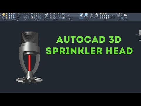 Autocad 3D Sprinkler Head Tutorial