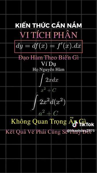 Nguyên hàm theo vi phân: Khám phá cơ bản