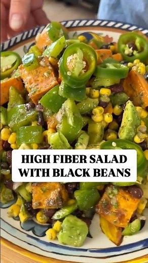 High Fiber Salad with Black Beans