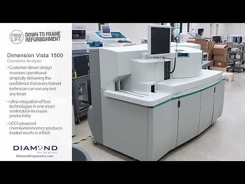 Siemens Dimension Vista 1500 – Chemistry Analyzer - Down-To-Frame® Refurbished