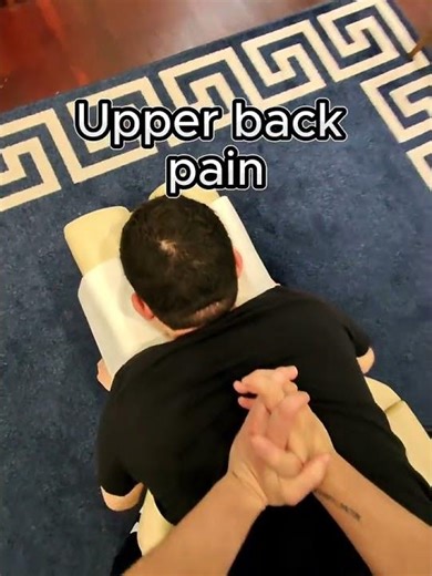 Upper back adjustments can help with upper back pain and can help improve mobility.