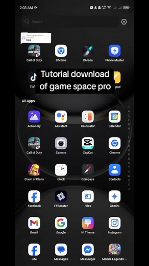 Tutorial para descargar Game Space Pro en Tecno Spark Go