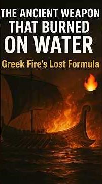 The Ancient Weapon That BURNED on Water: Greek Fire's Lost Formula 🔥