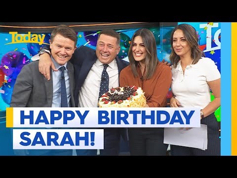 Today team wish Sarah Abo a happy birthday | Today Show Australia