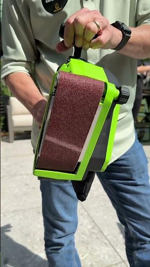 Greenworks Pro 24V Belt Sander in Action!