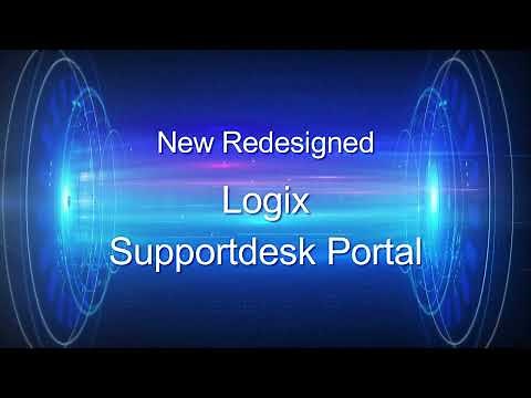 Logix New Redesigned Supportdesk Portal - A demo video on how to open new ticket