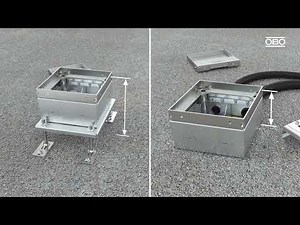 Installation Floor socket UDHOME-ONE Modul 45 - OBO Bettermann