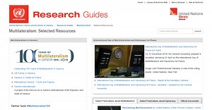 Research Guides: Multilateralism: Selected Resources