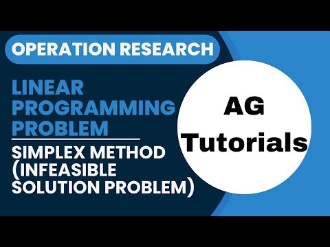 Non-Existing Solution Problem | Linear Programming Problem | Simplex Method | Operation Research