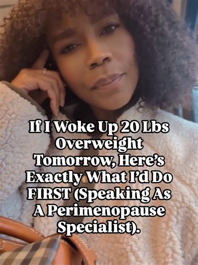 If I Woke Up 20 Lbs Overweight Tomorrow, Here’s Exactly What I’d Do First (Speaking As A Perimenopause Specialist) 💁‍♀️ First, I wouldn’t panic. 😌 I wouldn’t slash calories or punish myself with endless workouts. 🏋️‍♀️ And I definitely wouldn’t blame myself. ❌ During perimenopause, weight gain isn’t about willpower — it’s about hormones, metabolism changes, and how your body responds to stress, sleep, and nutrition. 🔄 Step one is understanding your body, not restriction. 📚 I’d start by chec