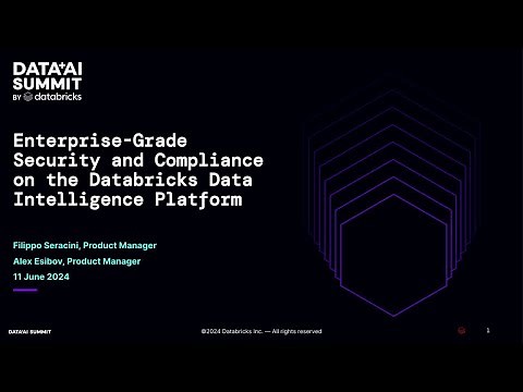 Enterprise-Grade Security and Compliance on the Databricks Data Intelligence Platform