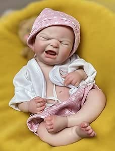 Abenduot Reborn Baby Dolls Full Body Silicone Girl Maria 13inch Realistic Solid Silicone Newborn Baby Doll Flexible Limbs Real Life Baby Doll
