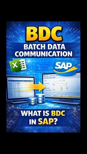 What is BDC in SAP? | Batch Data Communication Explained Simply #sapabap #bdc #samkhyatechnologies
