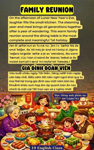 "Gia đình đoàn Viên" tiếng Anh là gì? #vocabulary #19english #studywith #hoctienganh #study