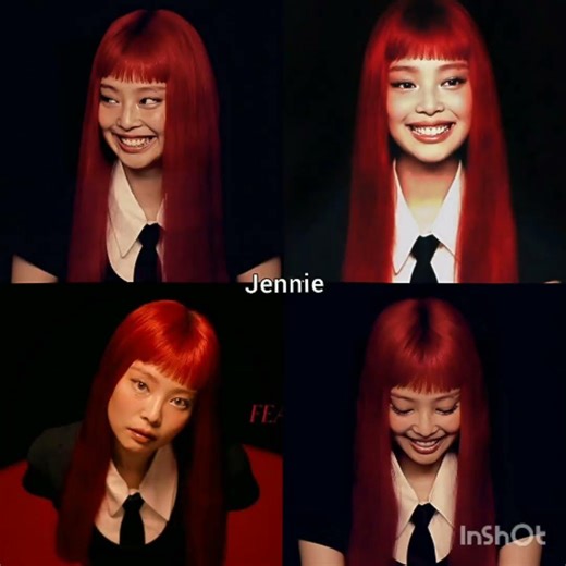 which member looks the best in red hair? #kpopedit #blackpink #fypシ #trend #viral